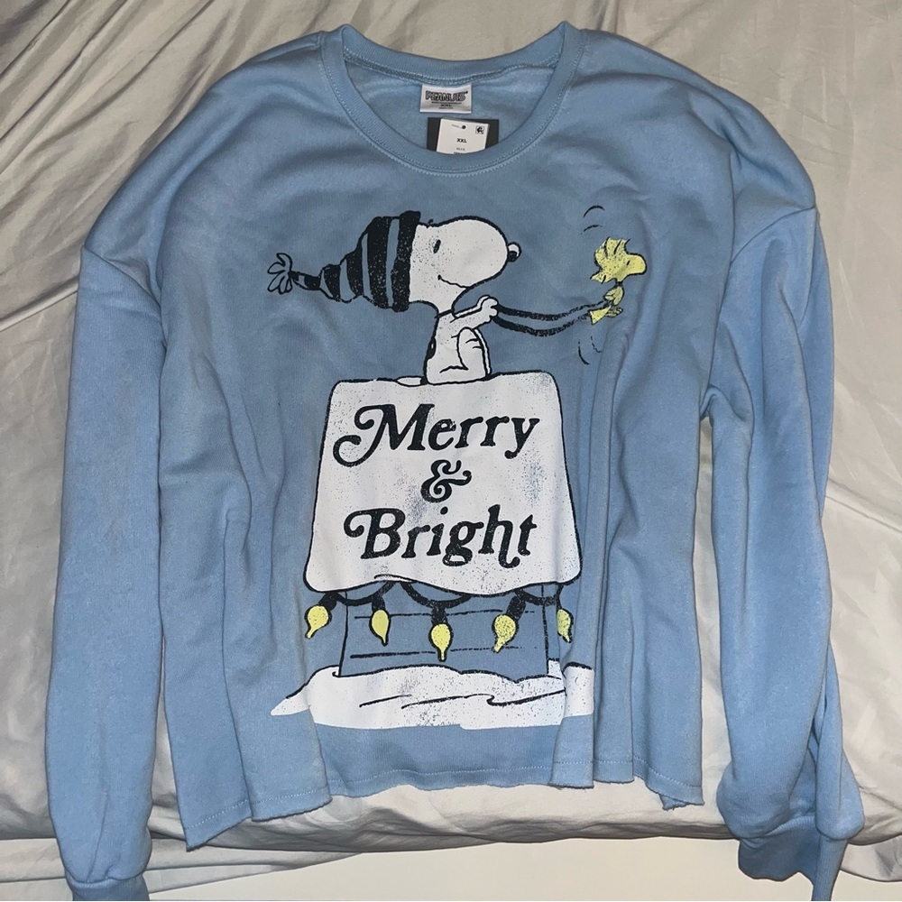 MERRY & BRIGHT SNOOPY LONGSLEEVE PEANUTS